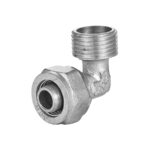 Solifits Γωνία 90° με αρσενικό σπείρωμα χρωμέ