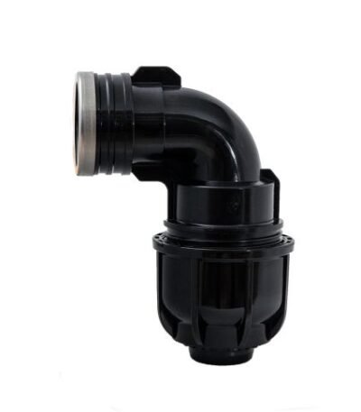 ΓΩΝΙΑ ΜΑΝΙΚΑΣ ΘΗΛΥΚΗ 10 atm 90° FEMALE LAY FLAT ELBOW 10 atm