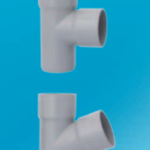 Ημιταφ  αποχέτευσης PVC Γκρί