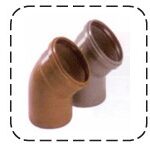 Γωνία PVC-U Υπονόμου 15μοιρών