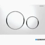 Sigma 20 σώμα-μπουτόν καζανάκι λευκό γυαλιστερο, δακτύλιος: χρωμέ γυαλιστερό