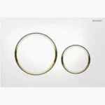 Sigma 20 σώμα-μπουτόν καζανάκι λευκό γυαλιστερό, δακτύλιος: χρυσό γυαλιστερό