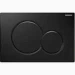 Sigma 20 σώμα-μπουτόν καζανάκι μαύρο γυαλιστερό, δακτύλιος: μαύρο ματ